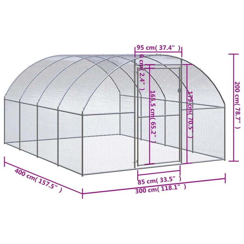 VidaXL Weather Resistant Chicken Cage