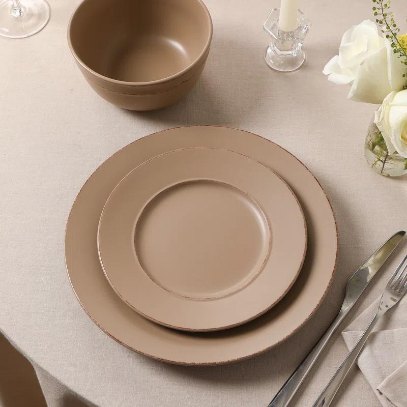 Earth & Clay Earth & Clay Hazel 24-Piece Dinnerware Set Stoneware (Set of 24)