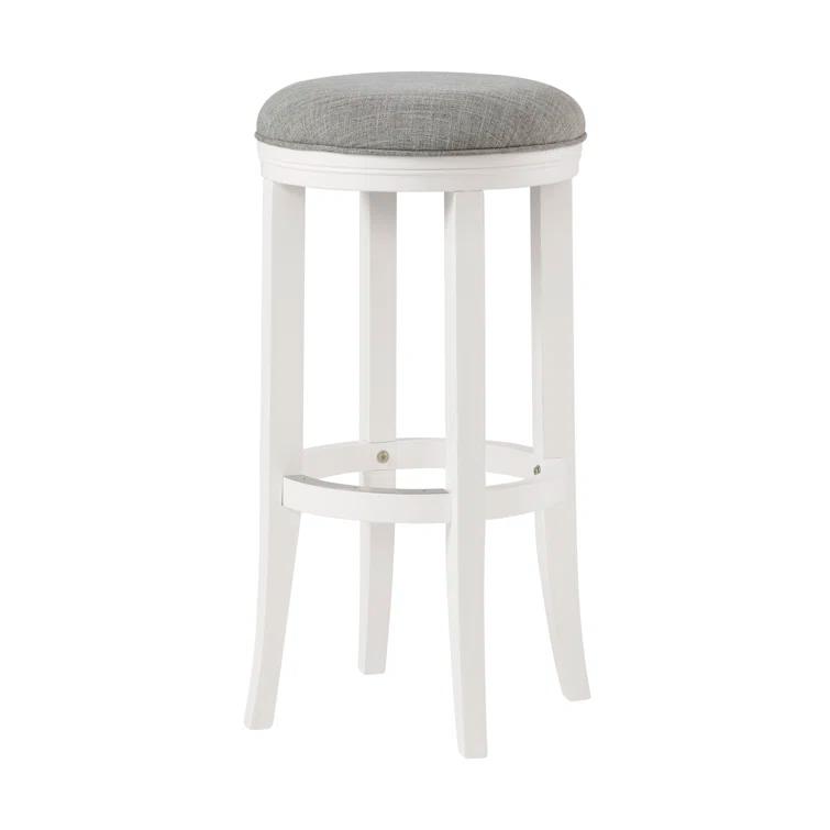 Alaterre Natick Solid Rubber Wood Counter And Bar Stool