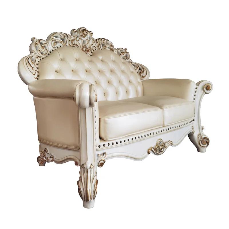 A&J Homes Studio Vendome 69.6'' Faux Leather Loveseat
