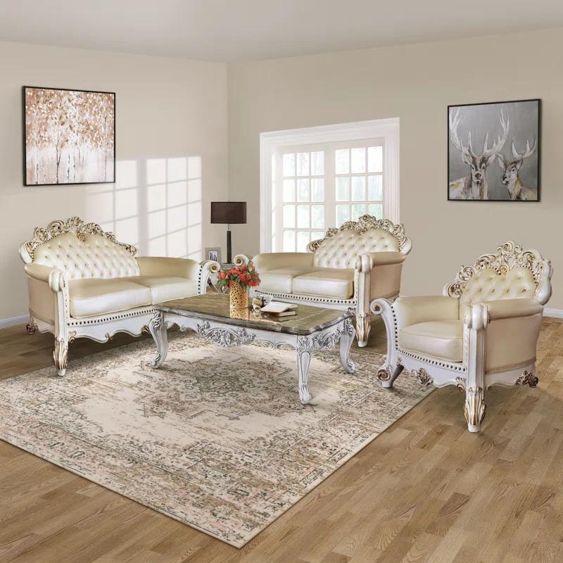 A&J Homes Studio Vendome 69.6'' Faux Leather Loveseat