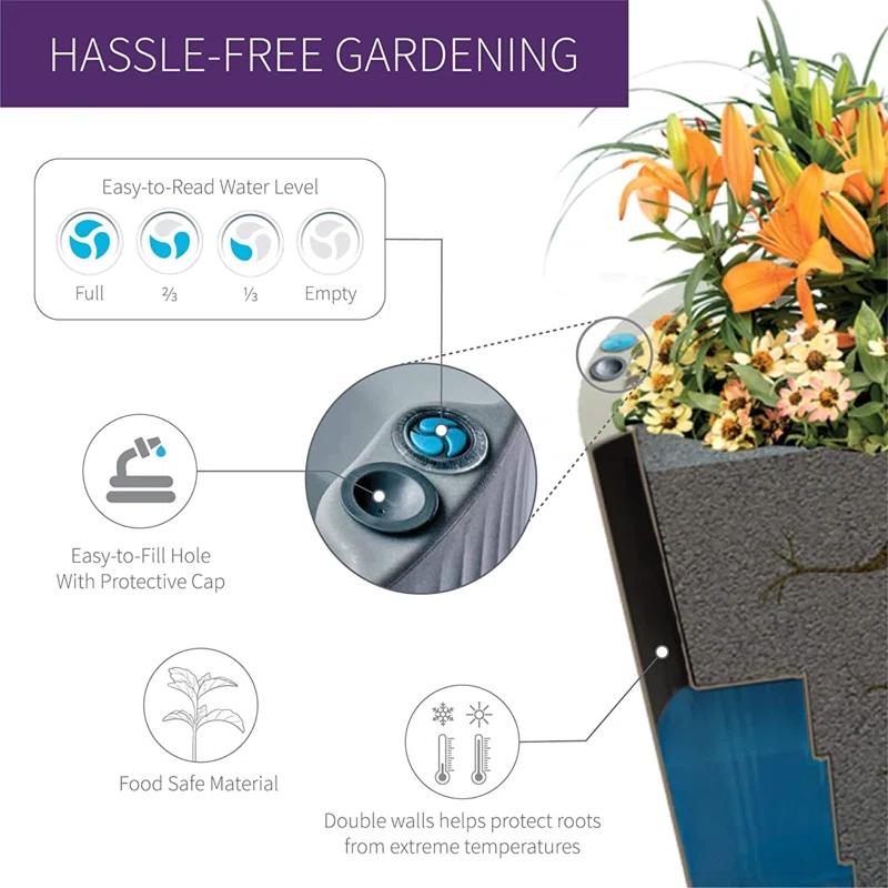 Crescent Garden Pot Planter
