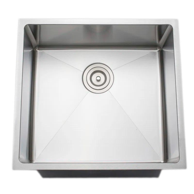 Wells Sinkware Chef's Series 20.5'' L Undermount Stainless Steel Kitchen Sink CSU2119-9