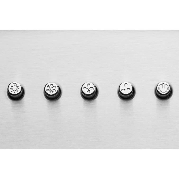 Hauslane Hauslane Wall Mount Range Hood 30 Inch | Wall Chimney | 6” Duct/Ductless Convertible, Strong Suction, Six-layer Aluminum Filters, Changeable LED Lamps, Stove Kitchen Vent Hood WM-530BLK-30B