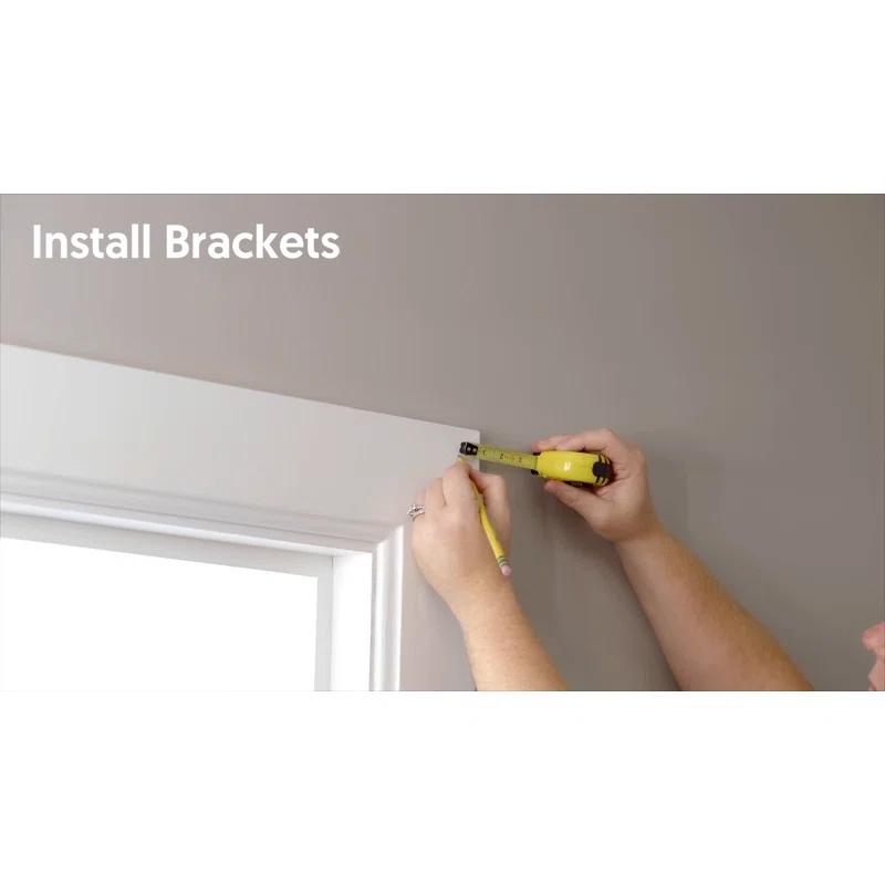 Kenney Amelia 7/16" Petite Café Decorative Window Curtain Rod