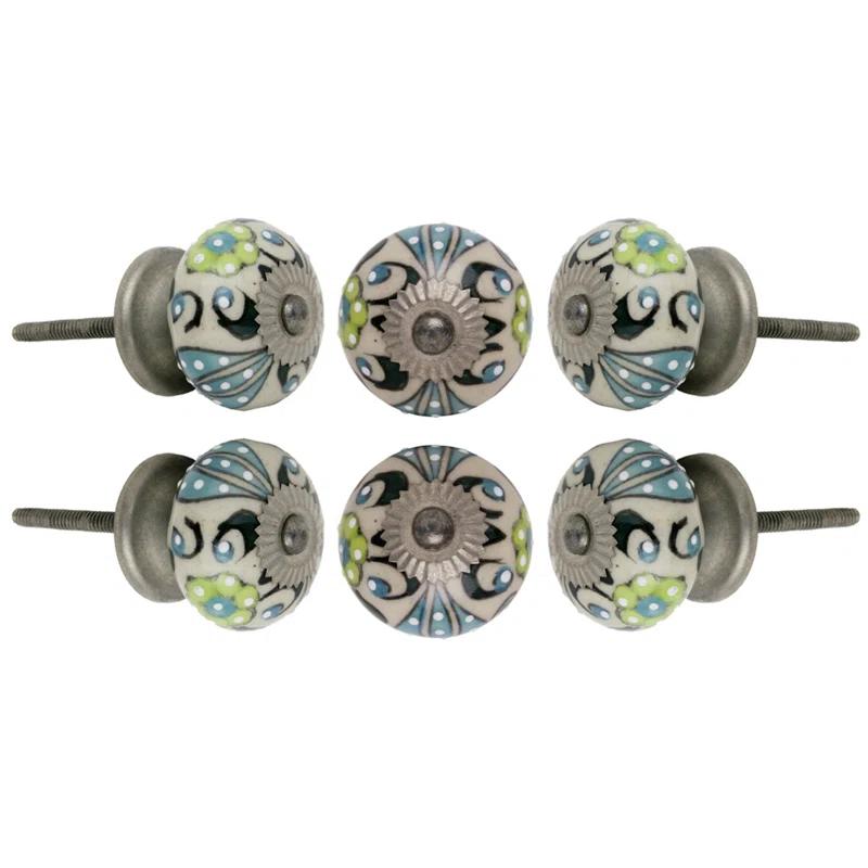 Trinca-Ferro Talid Oversized 1 5/8" Diameter Mushroom Knob Multipack (Set of 6)
