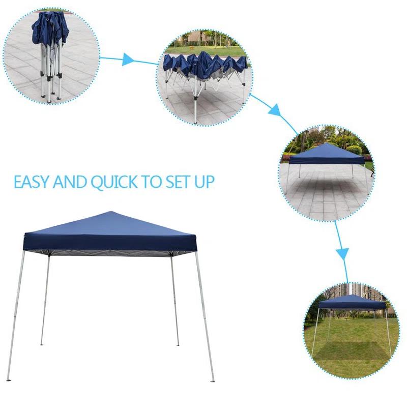 10 Ft. W x 10 Ft. D Steel Pop-Up Canopy