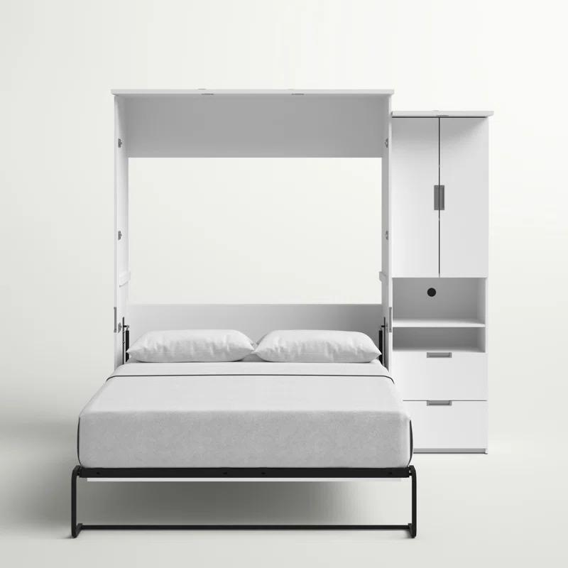 Sand & Stable™ Luka Murphy Bed with Storage Cabinet (90W)