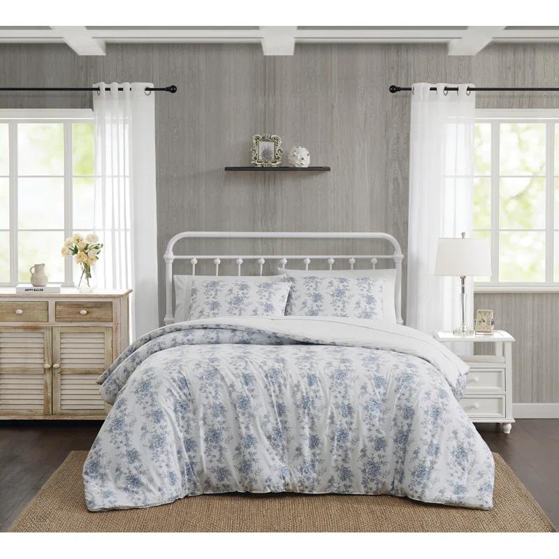 The Farmhouse by Rachel Ashwell Cotton Plain Weave Floral Comforter Set