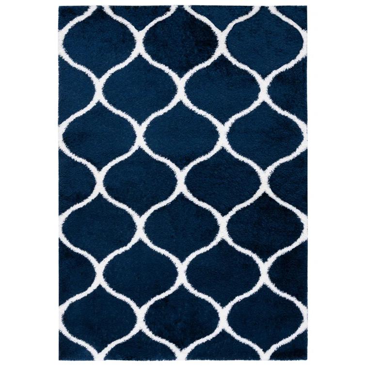 Red Barrel Studio® Tahoe Shag Performance Geometric Rug