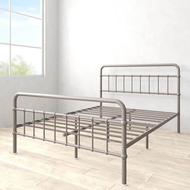 Zinus Florence 42" Modern Farmhouse Metal Platform Bed