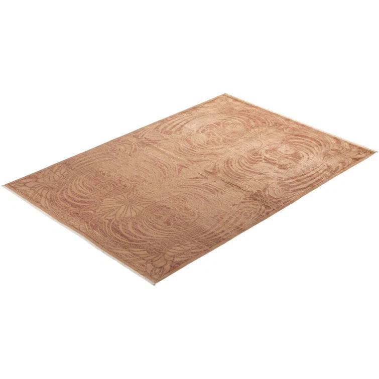 Solo Rugs One-of-a-Kind Hand-Knotted New Age 6' x 8'9" Wool Area Rug in Beige | Perigold