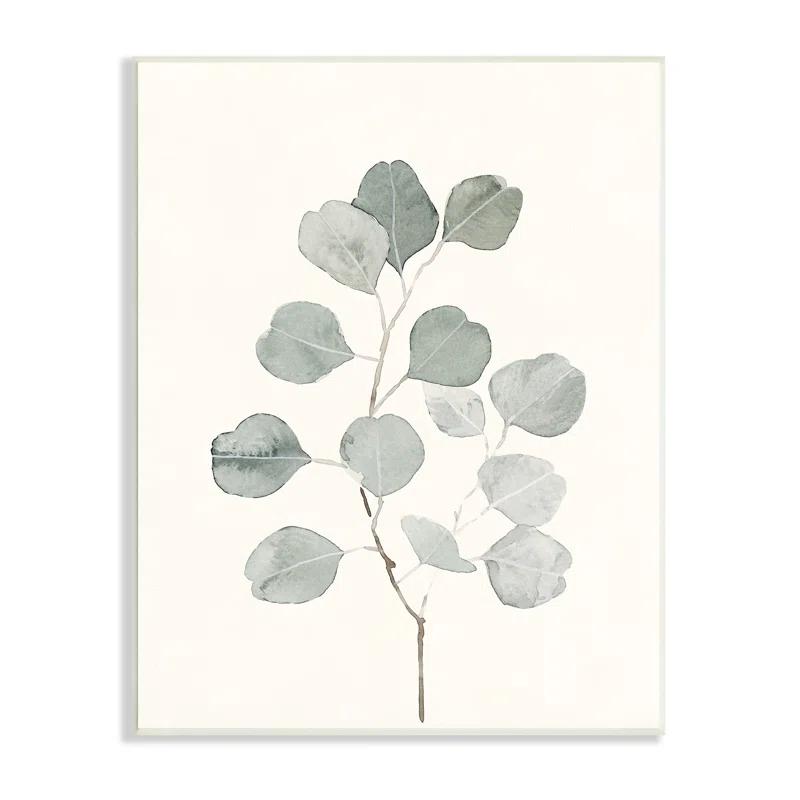 Stupell Industries " Flattened Sage Botanical Stem Delicate Leaf Plant " by Emma Caroline Painting Print