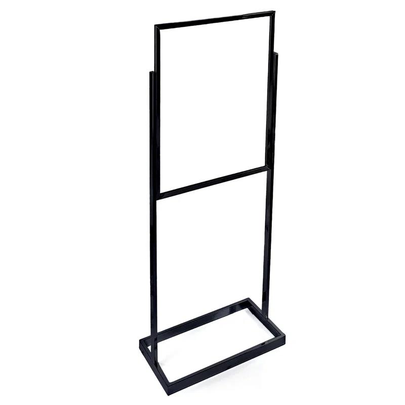 Azar Displays Black Poster Floor Stand 22"W x 28"H on Wide Base
