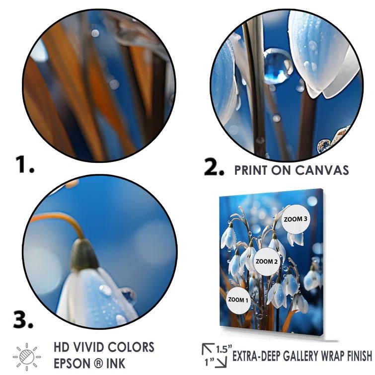 Design Art " Winter Snowdrop Flower Photography I "