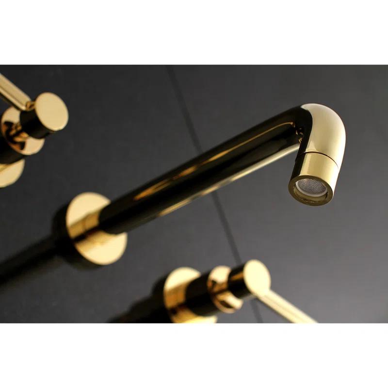 Kingston Brass Concord Two-Handle 3-Hole Wall Mount Roman Tub Faucet