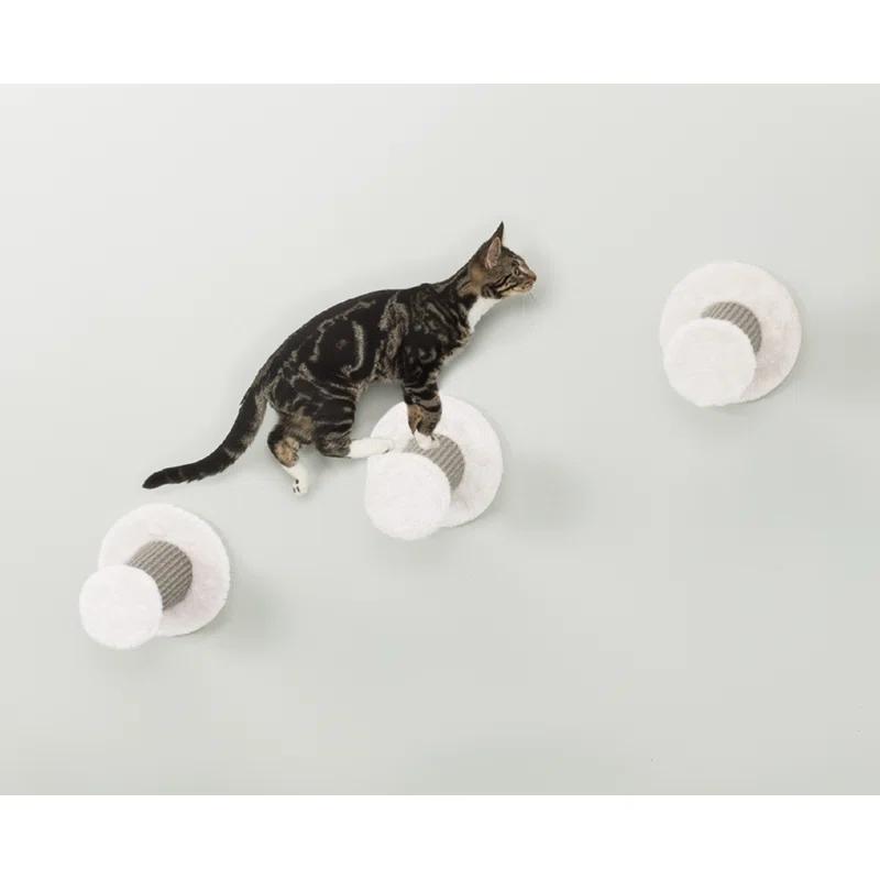 TRIXIE Wall Mount Cat Climbing Steps, Cat Furniture, Scratching Post, 3pcs