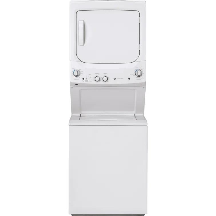 GE Appliances 3.8 cu. ft. Washer and 5.9 cu. ft. Electric Dryer Laundry Center GUD27ESSMWW