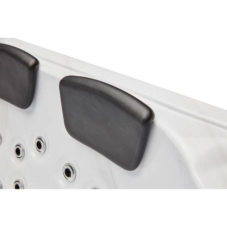 Luxury Spas Luxury Spas 4 - Person 39 - Jet Acrylic Rectangular Standard Hot Tub with Ozonator in Gray