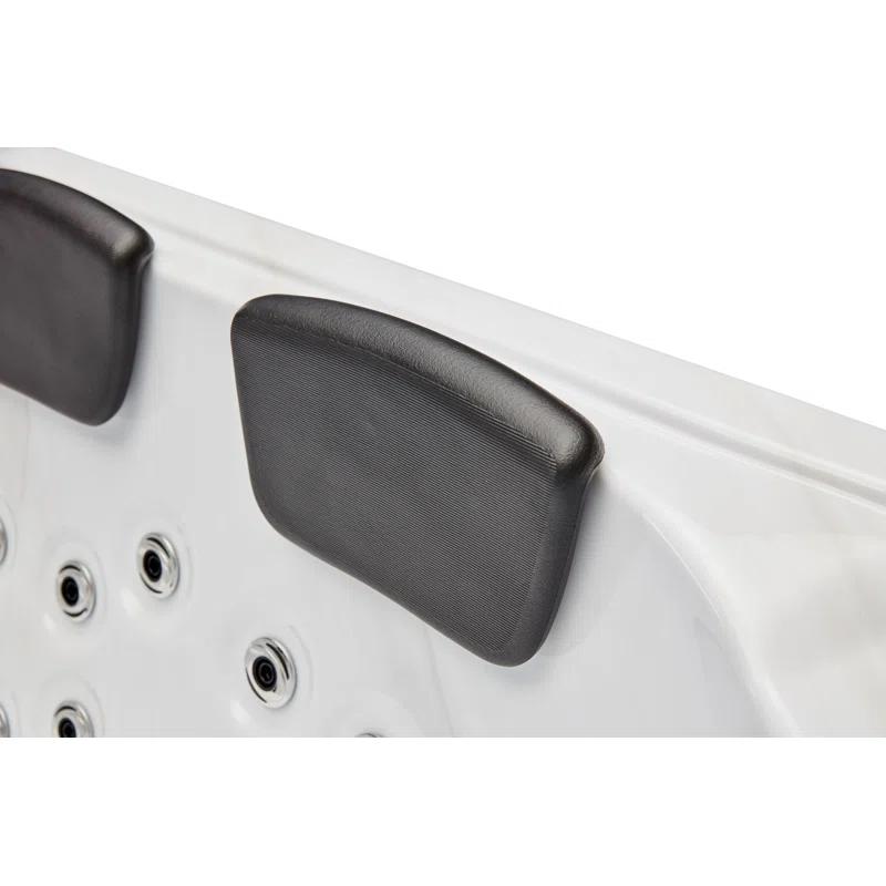 Luxury Spas Luxury Spas 4 - Person 39 - Jet Acrylic Rectangular Standard Hot Tub with Ozonator in Gray