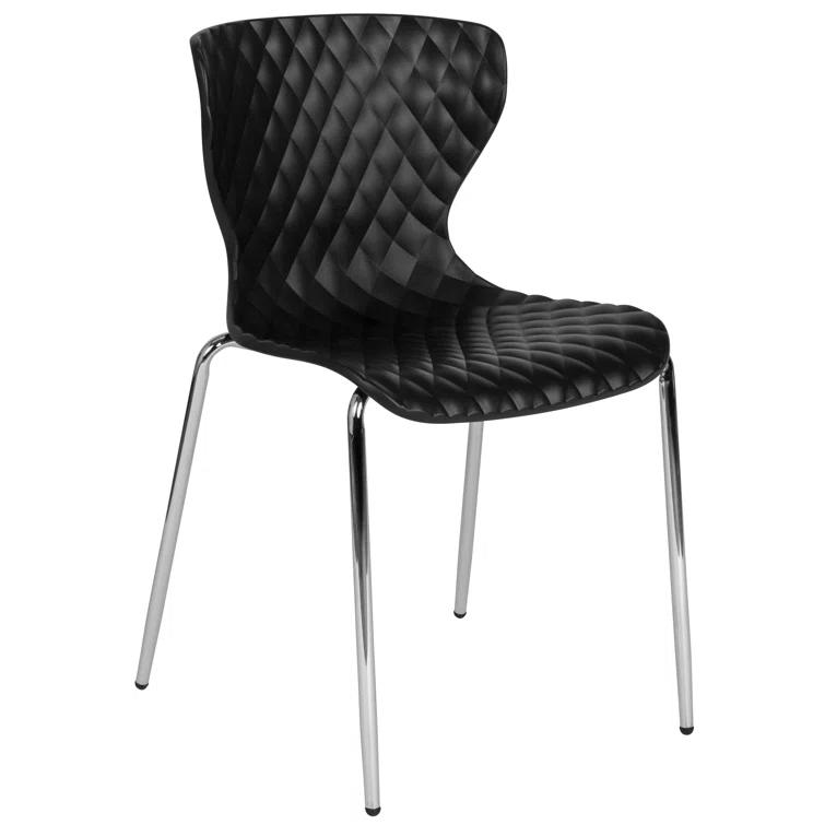 Flash Furniture Lowell Contemporary Design Plastic Stack Chair (Set of 4)