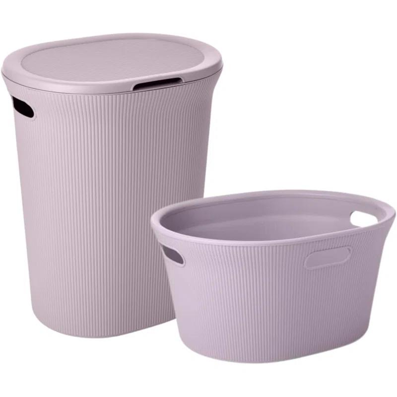 Superio Ribbed Laundry Hamper and Laundry Basket