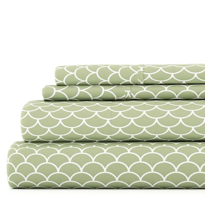 Becky Cameron Simply Soft™ Scallops Pattern Microfiber Sheet Set