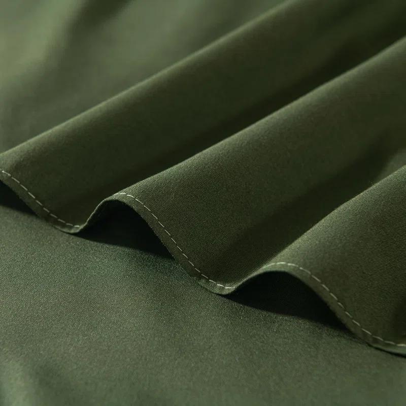 LUCULY Bed Skirt Queen Size Ruffled Bed Skirt with Split Corners, Queen Bed Skirt Drop