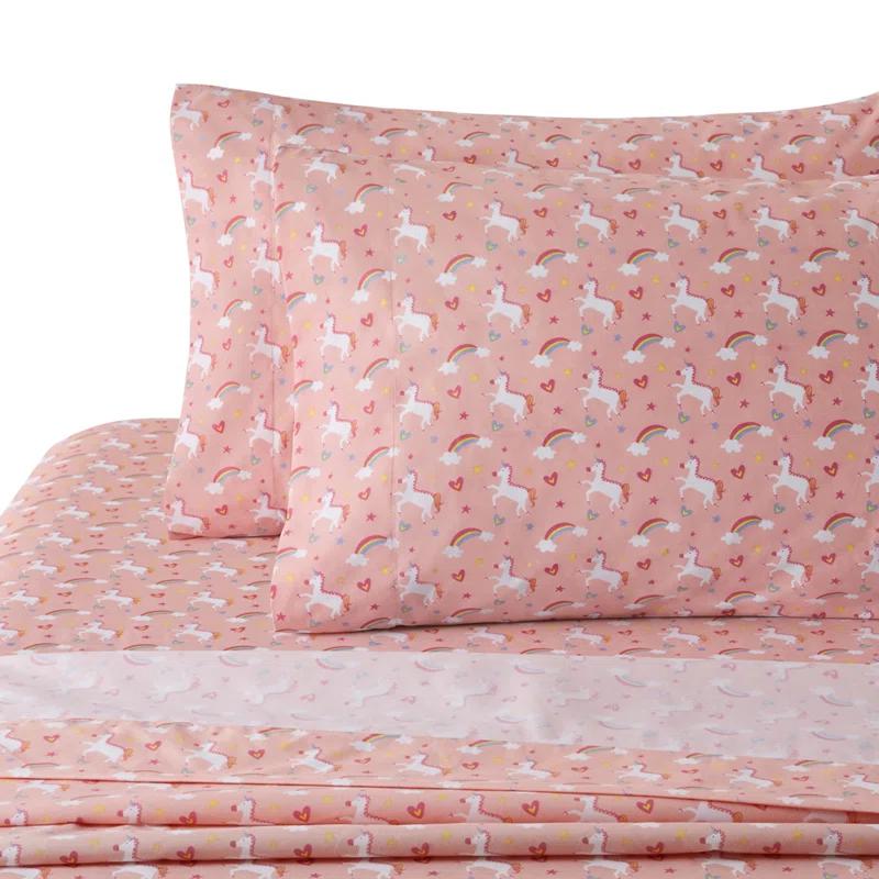 Percale Animal Print Sheet Set