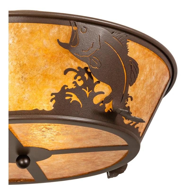 Meyda Lighting Mica Semi Flush Mount