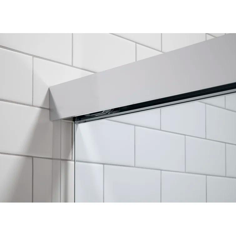 Revel 59.63'' x 55.5'' Double Sliding Bath Door with CleanCoat® Technology