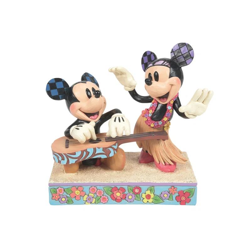 Jim Shore Disney Traditions Mickey and Minnie Hawaii Figurine
