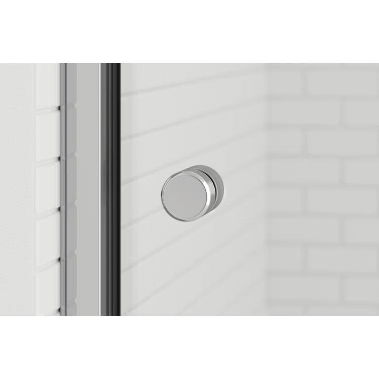 Basco Rotolo 44" W X 76" H Bypass Semi-Frameless Shower Door RTLA05A4876XPBN