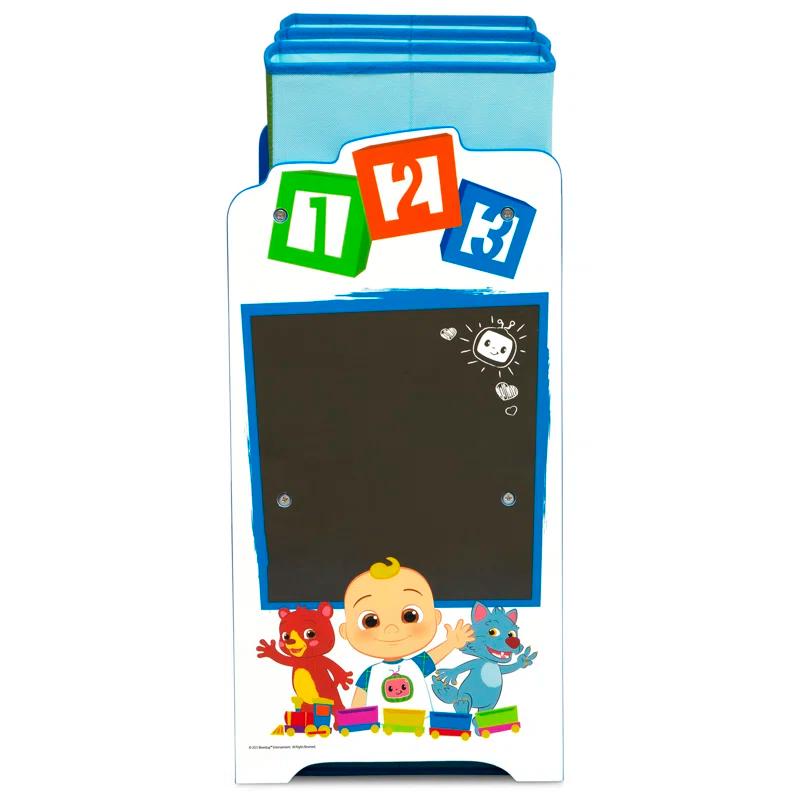 Cocomelon Design & Store 6 Bin Toy Storage Organizer - Greenguard Gold Certified