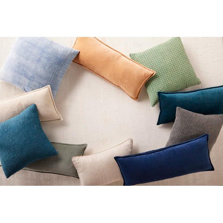 RE/FINE™ Montague 100% Cotton Lumbar Rectangular Pillow & Reviews | AllModern