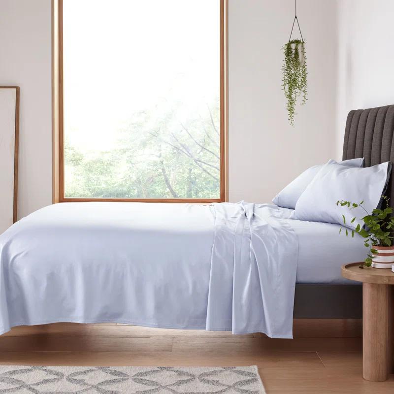 CLEAN DESIGN HOME Clean Design Home x Martex 400 Thread Count Satin Anti-Allergen Sheet Set