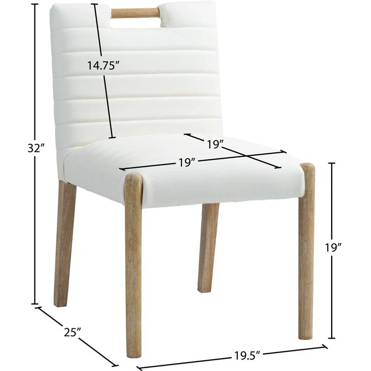 Latitude Run® Jaynia Vegan Leather Dining Side Chair (Set of 2)