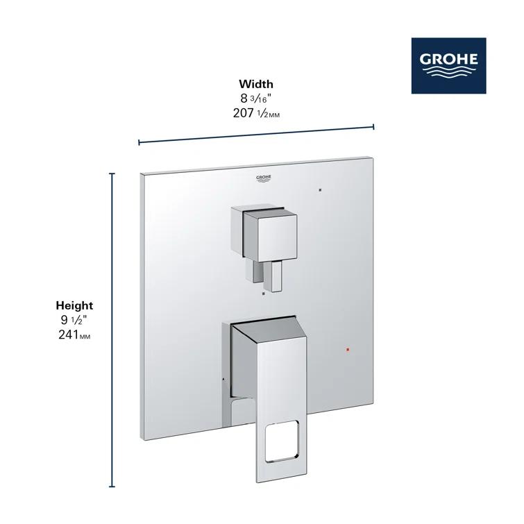 GROHE Eurocube Pressure Balance Rain Shower Set 29433000
