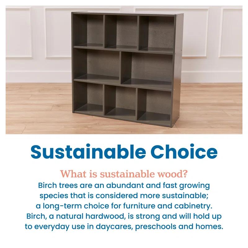 ECR4Kids ECR4Kids Streamline 8-Compartment Storage Cabinet, 36in, Classroom Furniture