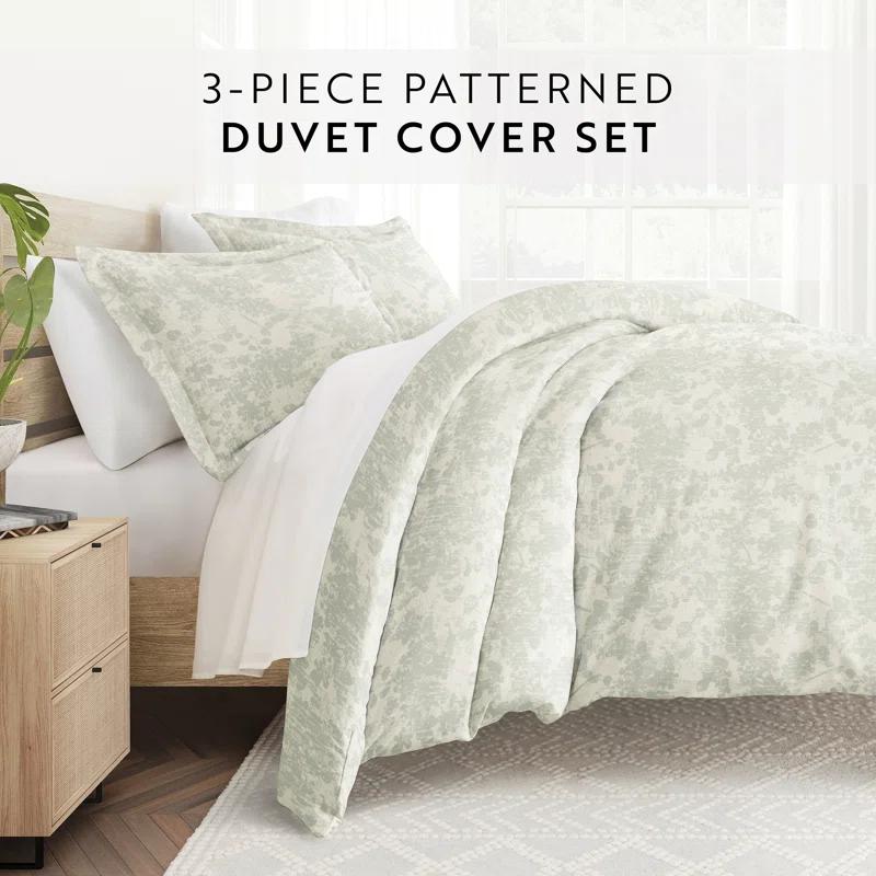Becky Cameron Patterned Ultra Soft 3 Piece Duvet Cover Set - Serenity