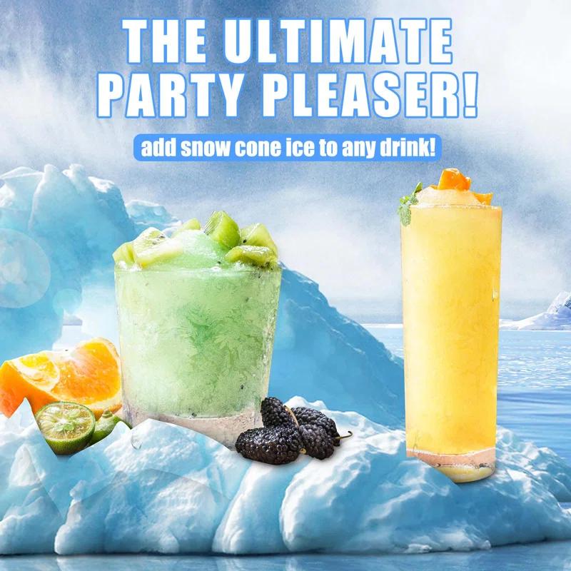 KOHROS Snow Cone Maker Shaved Ice Tabletop Frozen Drinks Single