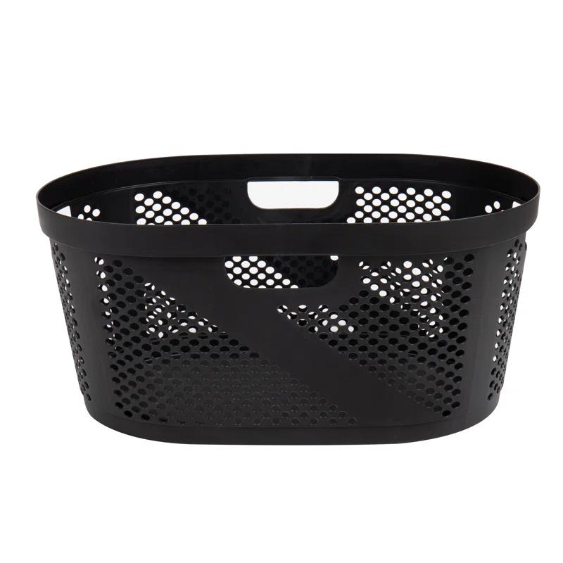 Mind Reader Mind Reader 40L Laundry Basket, Clothes Hamper, Ventilated, Plastic, 23"L x 14.5"W x 10.5"H, 2 Pack (Set of 2)