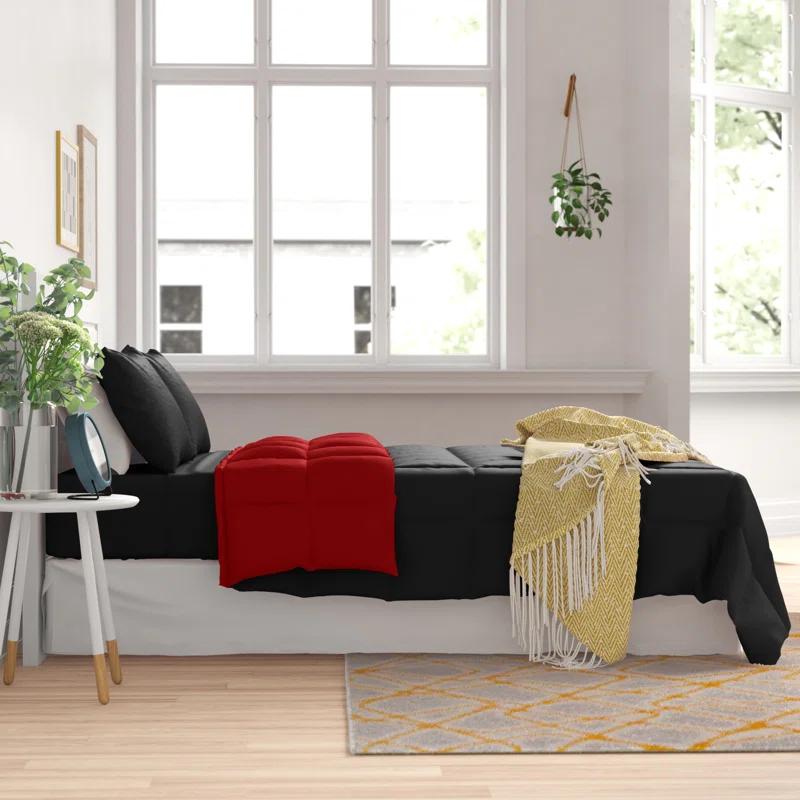 Bare Home 1800 Premium Microfiber Reversible Bed-In-A-Bag