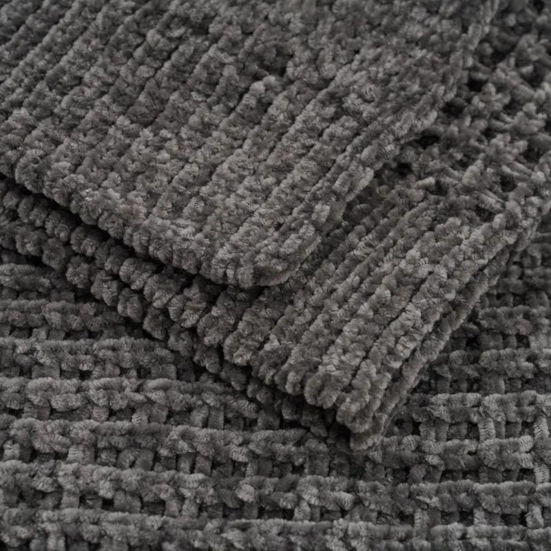 EverGrace Amor Waffle Knitted Throw Blanket