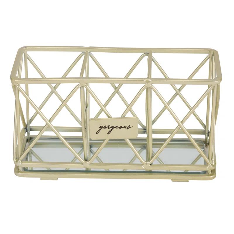 Home Details Metal Makeup Organizer