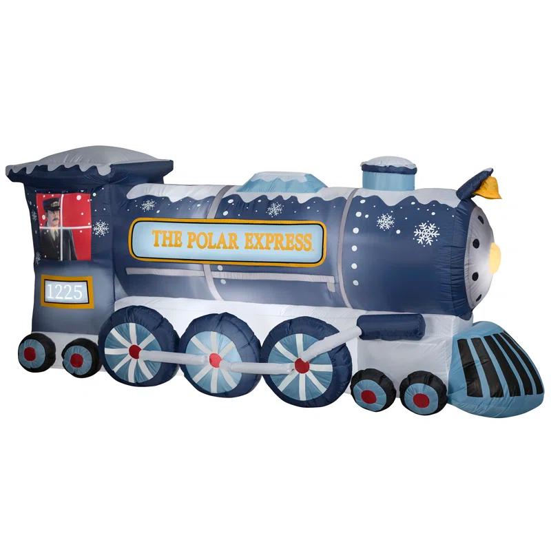 Gemmy Industries Gemmy Industries 9 Foot The Polar Express Light Up Christmas Inflatable Lawn Decoration