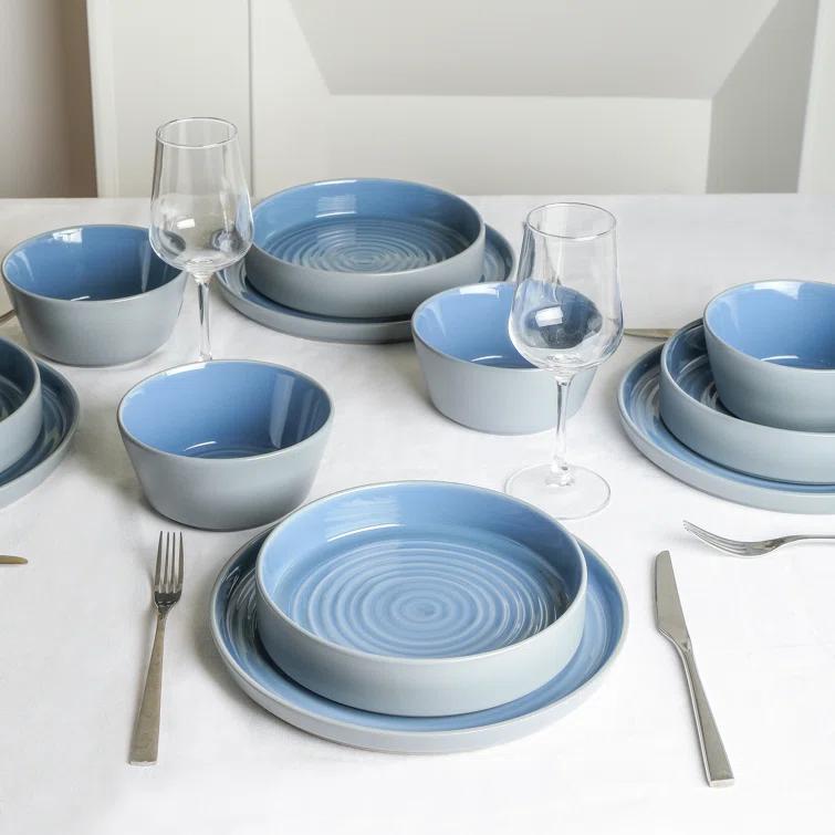 Stone Lain Elica 12-Piece Dinnerware Set Stoneware (Set of 12)
