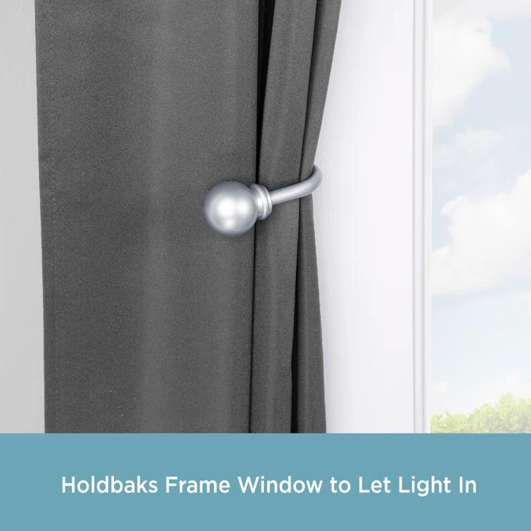 Kenney Kenney Decorative Ball Holdbacks For Curtains And Drapes (Set of 2)