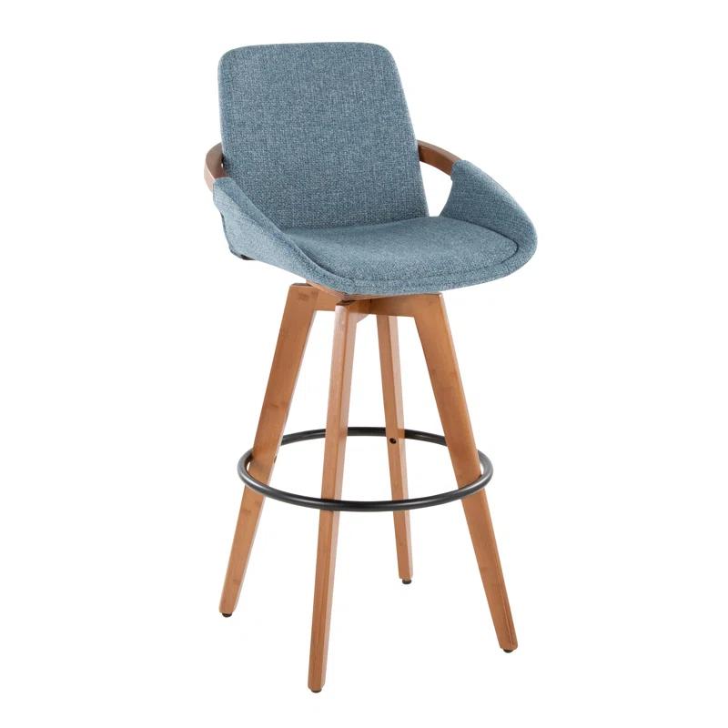 George Oliver Whitacre 29" Fabric Swivel Stool