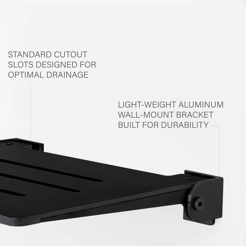 Seachrome SHAFSL-185155-PBS-S-MB SlimLine Folding Shower Bench Seat
